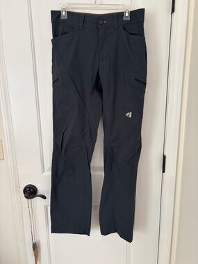 Eddie Bauer First Ascent Dark Gray Outdoor Hiking Pants with Logo
